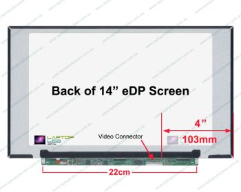 Chi Mei N140HCA-EBC REV.B4 Replacement Laptop LCD Screen Panel
