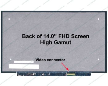 InnoLux N140HCG-EQ1 Replacement Laptop LCD Screen Panel (IPS)