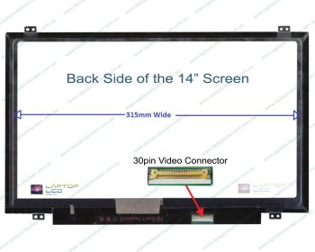 BOE NV140FHM-N62 Replacement Laptop LCD Screen Panel (315mm wide)