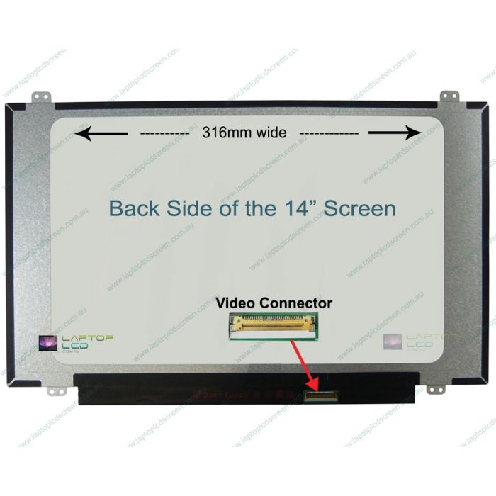 InnoLux N140BGA-EA4 REV.C1 Replacement Laptop LCD Screen Panel 316mm Wide